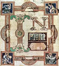 In principio from the start of the Gospel of John, 9th century