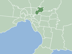 Map of Melbourne showing Banyule
