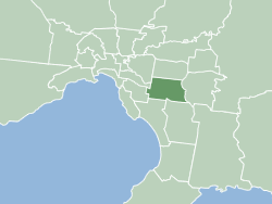 Location of Monash within the Melbourne metropolitan area.