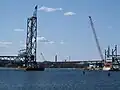 Bridge under construction in late March 2013