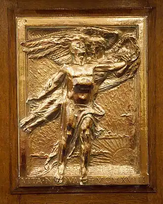 Central panel at The White Church Fairhaven URC Memorial pulpit