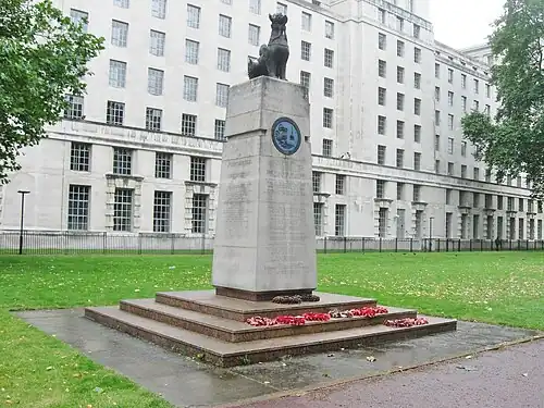 Setting beside the Ministry of Defence headquarters
