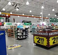 Inside the store