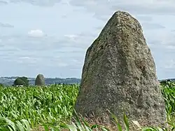 The menhir of Keranhouët, in Saint-Gildas
