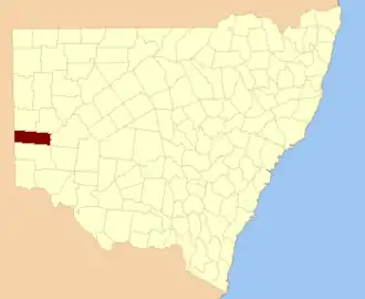 Location in New South Wales