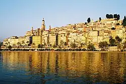 Menton from the sea