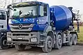Truck with Liebherr concrete mixer