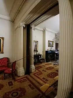 Doorway between the front and rear parlors