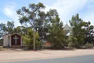 St John the Evangelist's Lutheran church, built in a style similar to those in South Australia