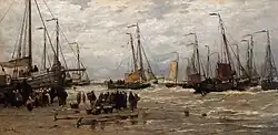 Hendrik Willem Mesdag, Pinks in the breakers, c. 1880