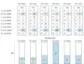 Consider project G and the payments presented in the picture. The payments are not equal, but they are still proportional to the values that the voters' assigned to G. The maximal voter's payment-per-utility for project G equals '"`UNIQ--postMath-00000032-QINU`"' and this value is minimal across all projects. Consequently, G is selected. After this round the voters from the fourth group have run out of money.