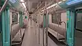 Interior of the train rake