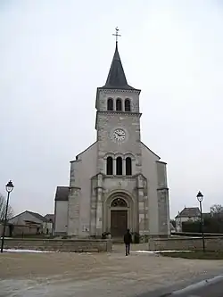 The church in Meursanges