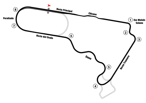 Mexico City NASCAR layout (2005–2006)
