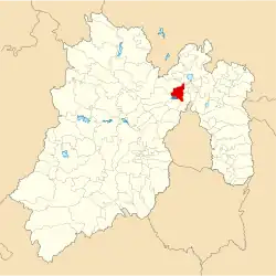 Location of the municipality
