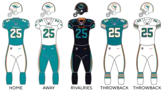 Miami Dolphins uniforms