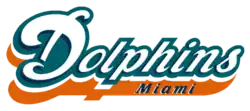 Miami Dolphins' wordmark, 1997
