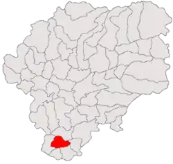 Location in Bistrița-Năsăud County