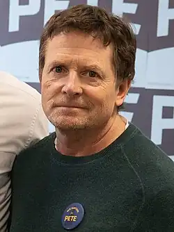 A photograph of Michael J. Fox