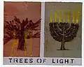 Trees of Light, 1993 Mixed media and collage on cardboard Israel Museum, Jerusalem