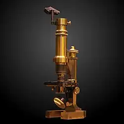 19th-century microscope incorporating a camera lucida, made by Constant Verick, Paris