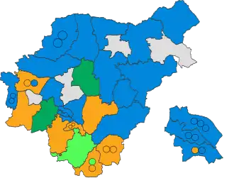2007 results map