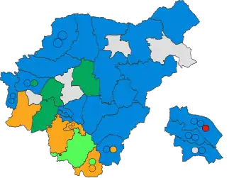 2011 results map