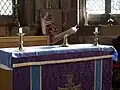 Closeup view of the South Altar