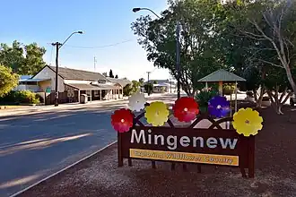 Mingenew's main street