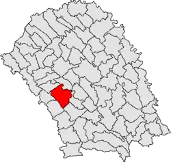 Location in Botoșani County