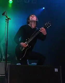Lewis with Lostprophets in 2007