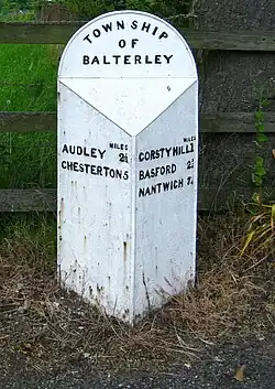 B5500 in Balterley, Staffordshire