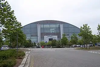 Xscape Milton Keynes as seen from across Secklow Gate
