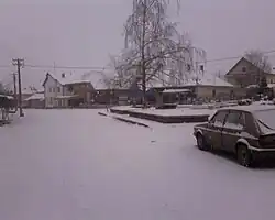 Milutovac covered in snow