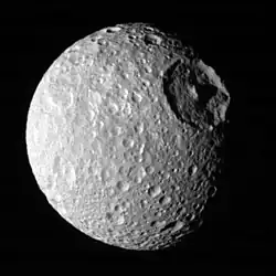 Mimas has a density of 1.1&nbsp;g/cm3.