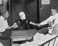 Crandon with alleged ectoplasm on her face