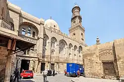Complex of Sultan Qalawun in Cairo (built in 1284–85). It included a mausoleum, a madrasa, and a highly important maristan (hospital).[241]