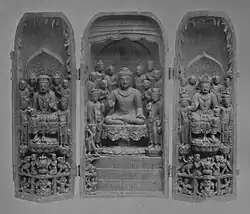 Buddha with attendants