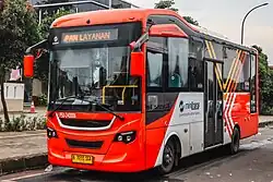 Minitrans bus operated by Pusaka Satria Utama
