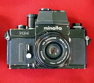 Minolta XM, as branded in Europe, with AE finder