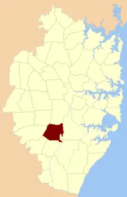 Location of the parish within Cumberland