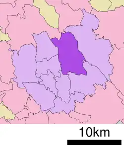 Location of Minuma-ku in Saitama
