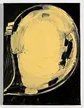 Mira Schor, Portrait of my Brain, oil on linen, 16" × 12", 2007