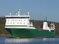 Former Godby Shipping Ro-Ro vessel, MV Miranda, transiting the Kiel Canal