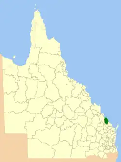 Location within Queensland