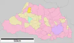Location of Misato in Saitama Prefecture
