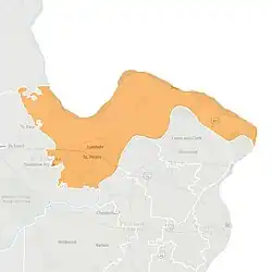 Map of the district