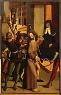 Litoměřice Altarpiece, Christ before Caiaphas, around 1505