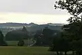 A misty summer morning near Rempnat - normal in this region because of the combination of heat and rainfall.