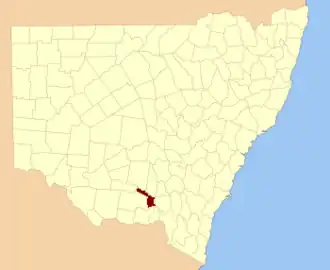 Location in New South Wales